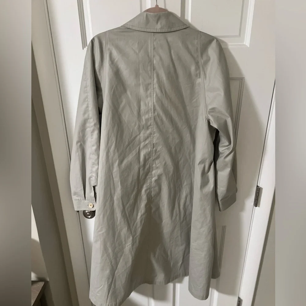 80s Misty Harbor Khaki Tent Trench Coat |Vintage Minimalist| size 14 petite